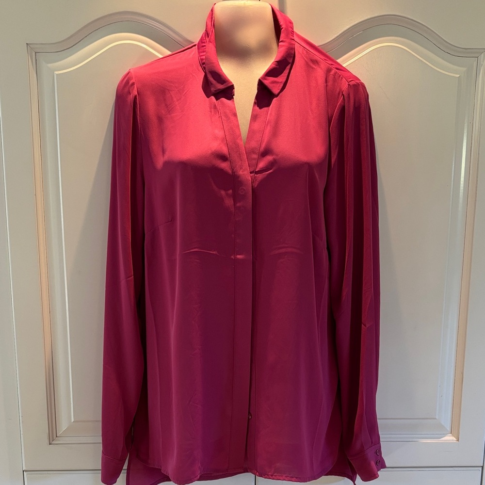 Laundry By Shelli Segal Vibrant Pink Blouse